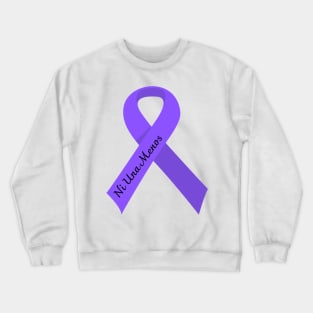 Ni una menos purple ribbon Crewneck Sweatshirt